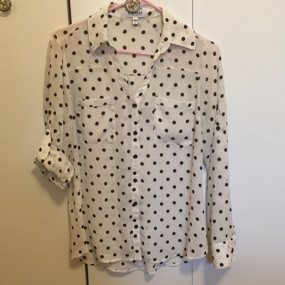 Express Tops - Polka Dot Express Portofino Shirt